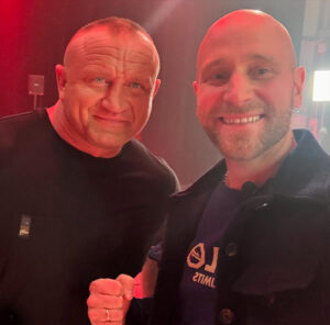 Mariusz Pudzianowski i współwłaściciel organizacji OKTAGON MMA, Pavol Neruda.